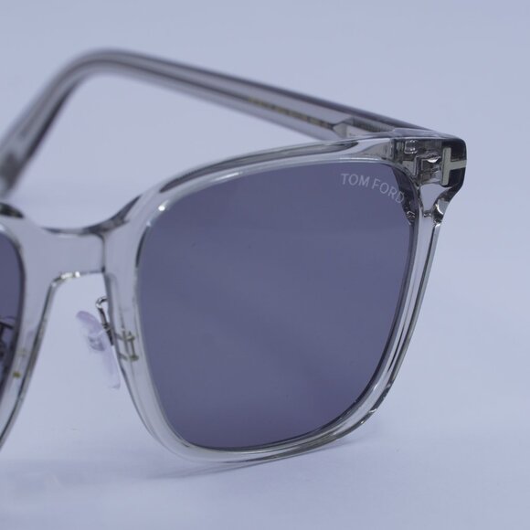 Tom Ford FT0891-K 20D Sunglasses Grey Square Frame, Smoke Polarized Lenses - Picture 5 of 10